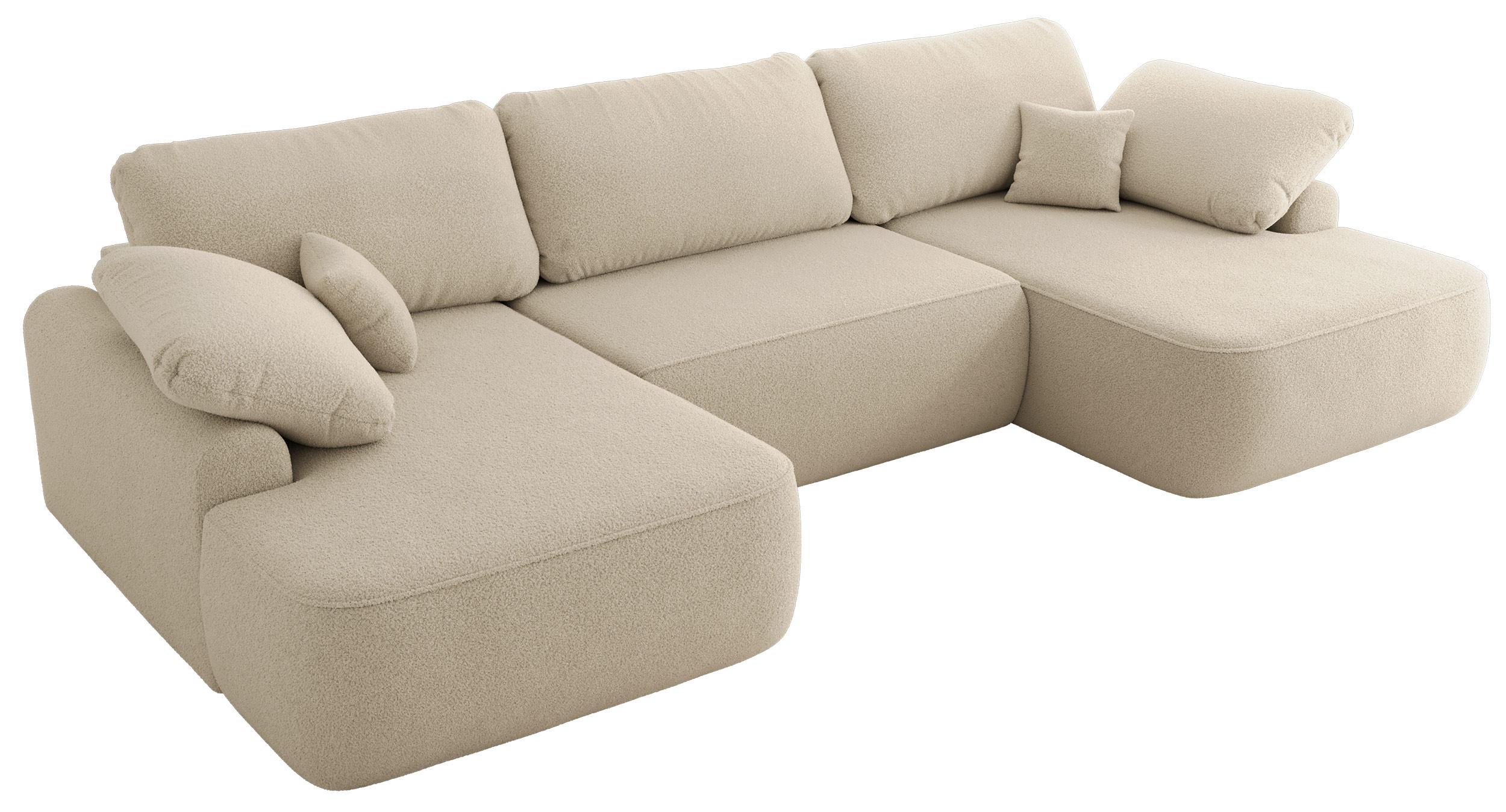 Wohnli Möbelsuche - WOHNLANDSCHAFT CUBO U Beige Boucle