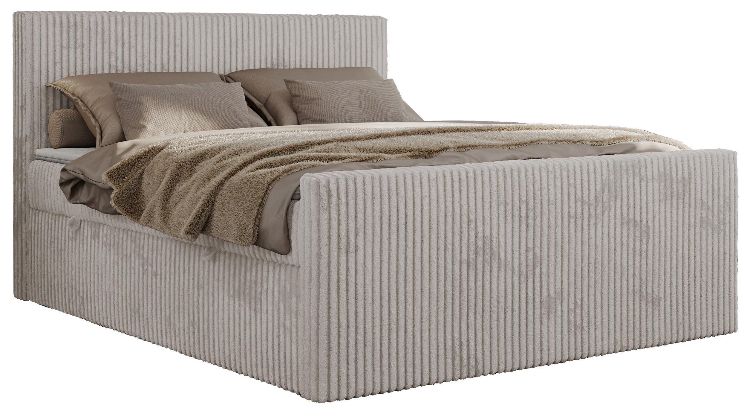 wohnli-moebel-suche-800001187318 Wohnli Möbelsuche - BOXSPRINGBETT TILIANO DUO 140/200 - Hellgrau Cord - H3