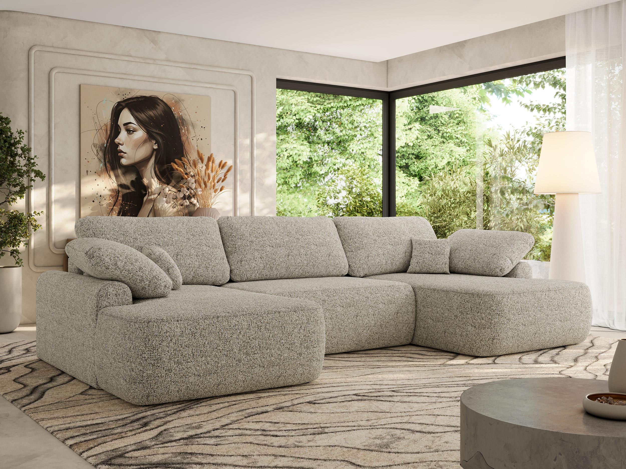 wohnli-moebel-suche-800001187356-1 WOHNLANDSCHAFT CUBO U Beige Struktur Textil MKS Möbel > Sofas & Couches > Wohnlandschaften > Wohnlandschaften U-Form Beige