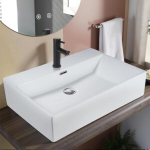 wohnli-moebel-suche-800001188392-1 WASCHBECKEN Nyvyn 60/42/15 cm Keramik ZMH Möbel > Schränke > Badezimmerschränke Weiß