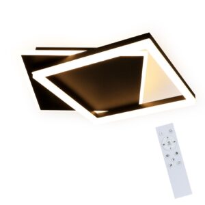 wohnli-moebel-suche-800001188484 Wohnli Möbelsuche - LED-DECKENLEUCHTE Daniela Schwarz Metall 44/40/6 cm Deckenlampe
