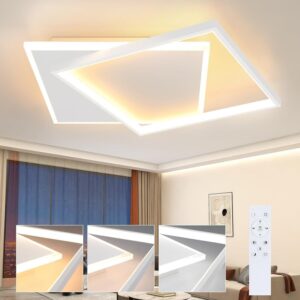 wohnli-moebel-suche-800001188490-1 LED-DECKENLEUCHTE Daniela Weiß Metall 44/40/6 cm Deckenlampe Metall ZMH Lampen & Leuchten > LED-Leuchten > LED-Deckenleuchten Weiß
