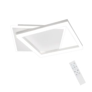 wohnli-moebel-suche-800001188490 Wohnli Möbelsuche - LED-DECKENLEUCHTE Daniela Weiß Metall 44/40/6 cm Deckenlampe