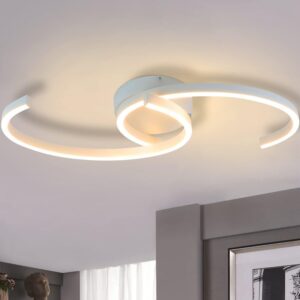 wohnli-moebel-suche-800001188497-1 LED-DECKENLEUCHTE Oliver 60/16/9 cm Deckenlampe Metall ZMH Lampen & Leuchten > LED-Leuchten > LED-Deckenleuchten Weiß