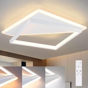 wohnli-moebel-suche-800001188515-1 LED-DECKENLEUCHTE Alexander 35/35/5.5 cm Deckenlampe Kunststoff ZMH Lampen & Leuchten > LED-Leuchten > LED-Deckenleuchten Weiß