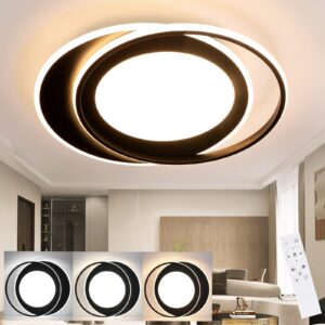 wohnli-moebel-suche-800001188530-1 LED-DECKENLEUCHTE Sonnensystem 48.5/47.5/7 cm Deckenlampe Metall ZMH Lampen & Leuchten > LED-Leuchten > LED-Deckenleuchten Schwarz
