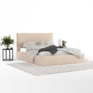 wohnli-moebel-suche-800001192152-1 POLSTERBETT Arco 160/200 cm Beige im Asti Stoff Textil AltaBeds Möbel > Betten > Polsterbetten Beige