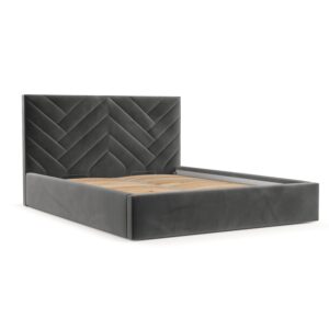 wohnli-moebel-suche-800001192301 Wohnli Möbelsuche - POLSTERBETT Arco 140/200 cm Grau im Kronos Stoff