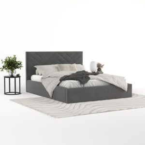 wohnli-moebel-suche-800001192346-1 POLSTERBETT Arco 140/200 cm Anthrazit im Asti Stoff Textil AltaBeds Möbel > Betten > Polsterbetten Anthrazit