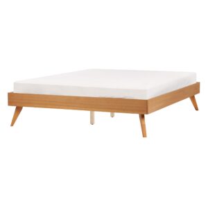 Wohnli Möbelsuche - BETT Heller Holzfarbton 140x200 cm Berric