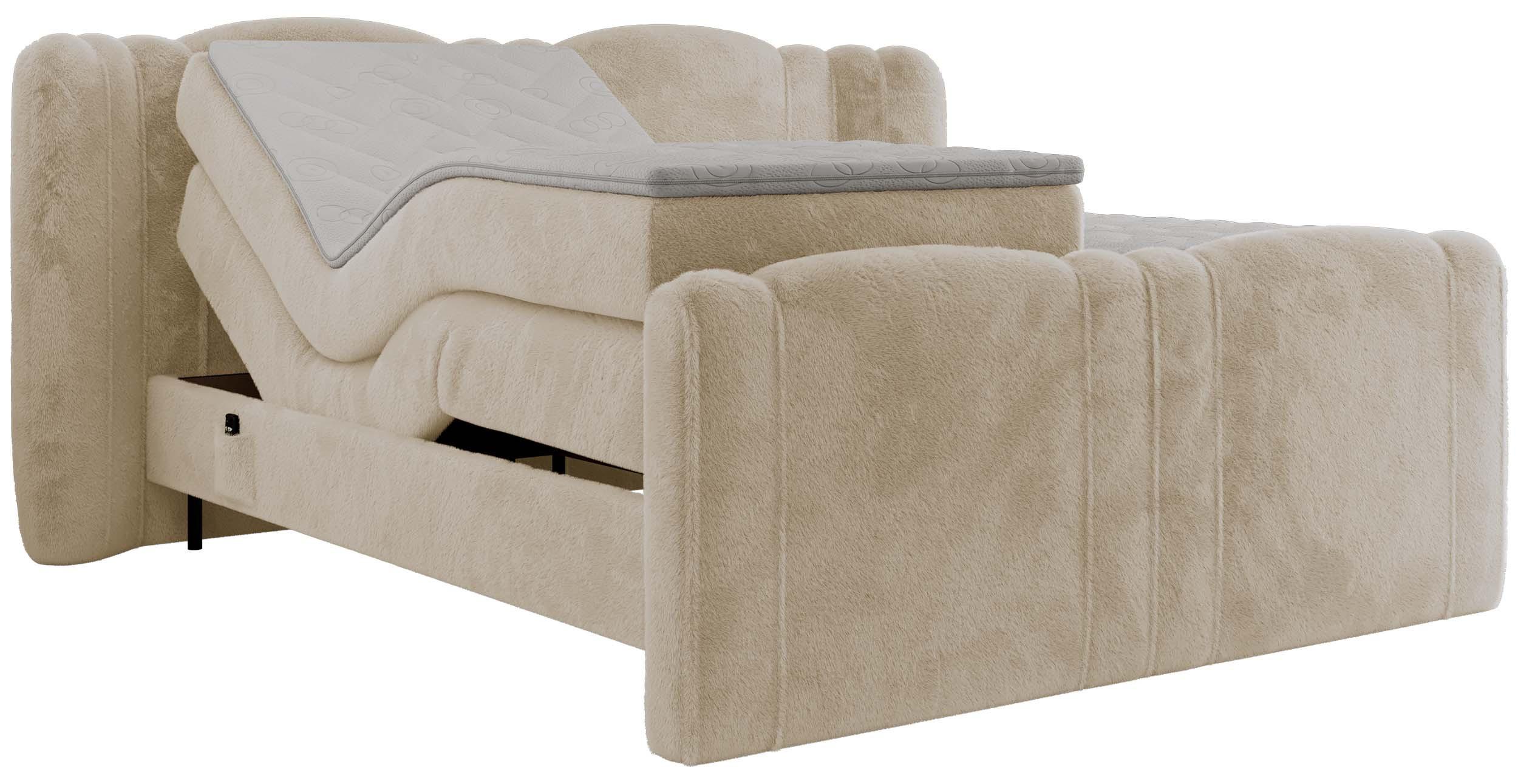 wohnli-moebel-suche-800001196918 Wohnli Möbelsuche - BOXBETT FORTINA 140/200 - Creme Plüsch - H3