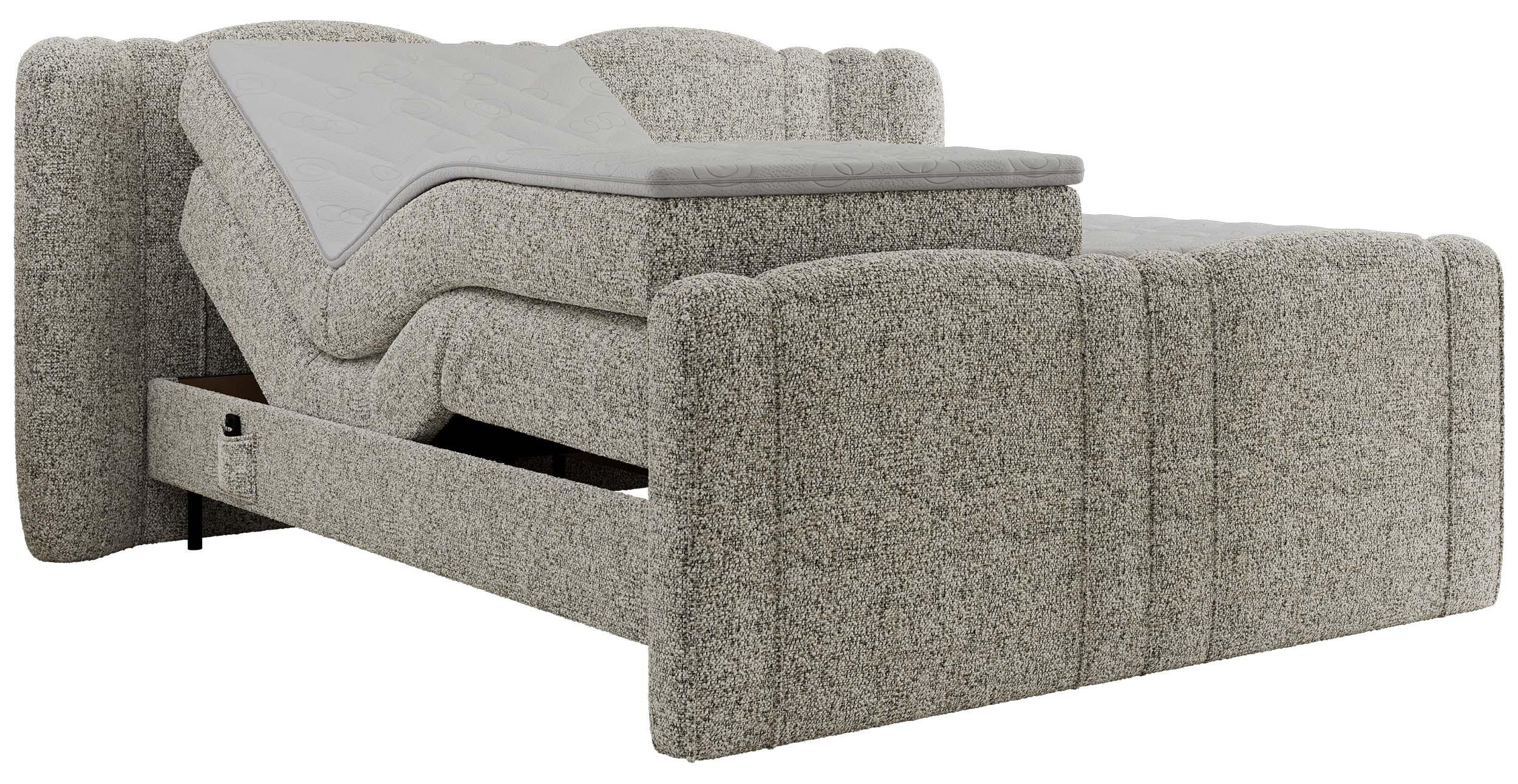 Wohnli Möbelsuche - BOXBETT FORTINA 140/200 - Beige Struktur - H4