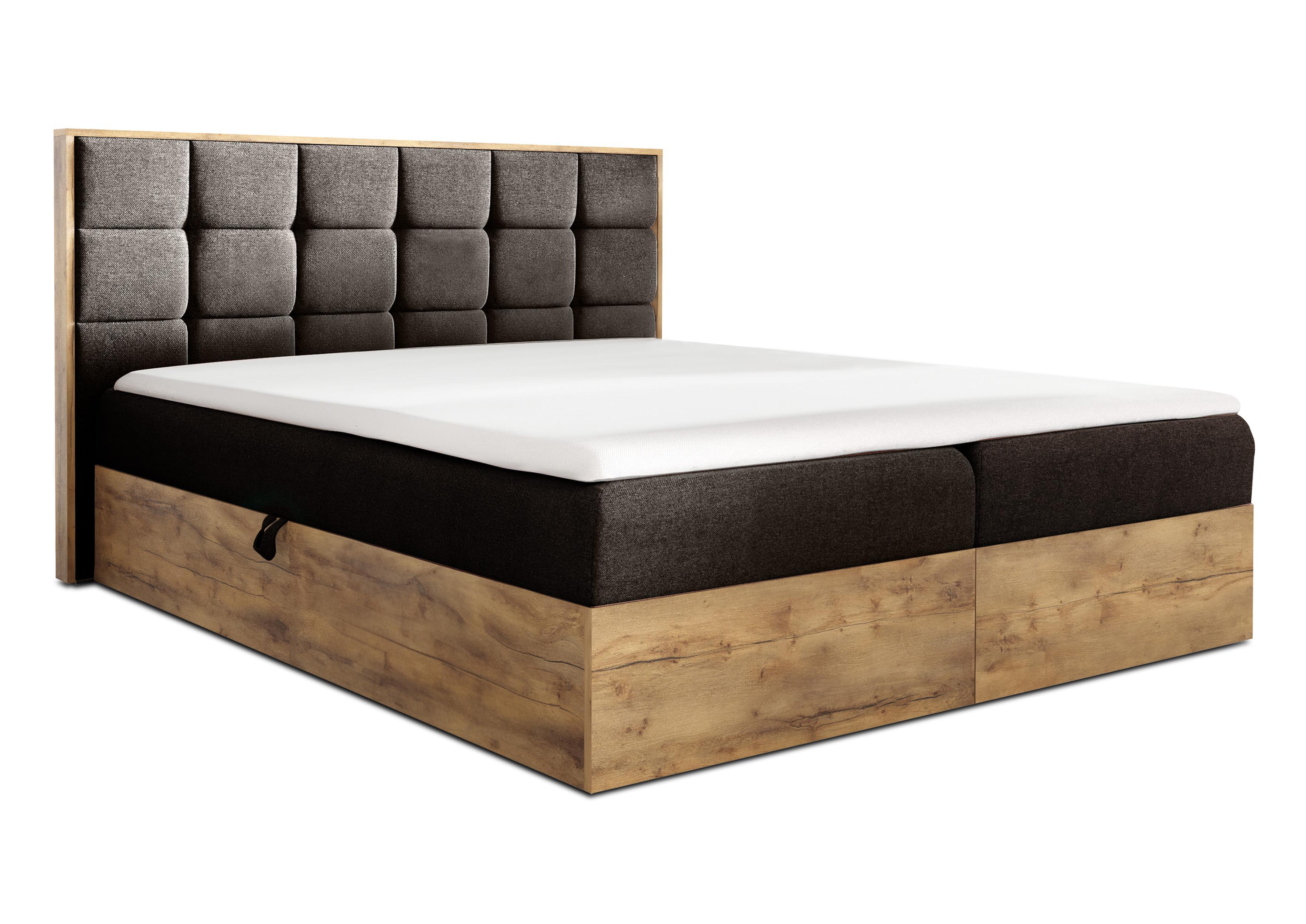 wohnli-moebel-suche-800001199214 Wohnli Möbelsuche - BOXBETT Vendio 160/200 cm in Braun – mit Bettkasten und Topper