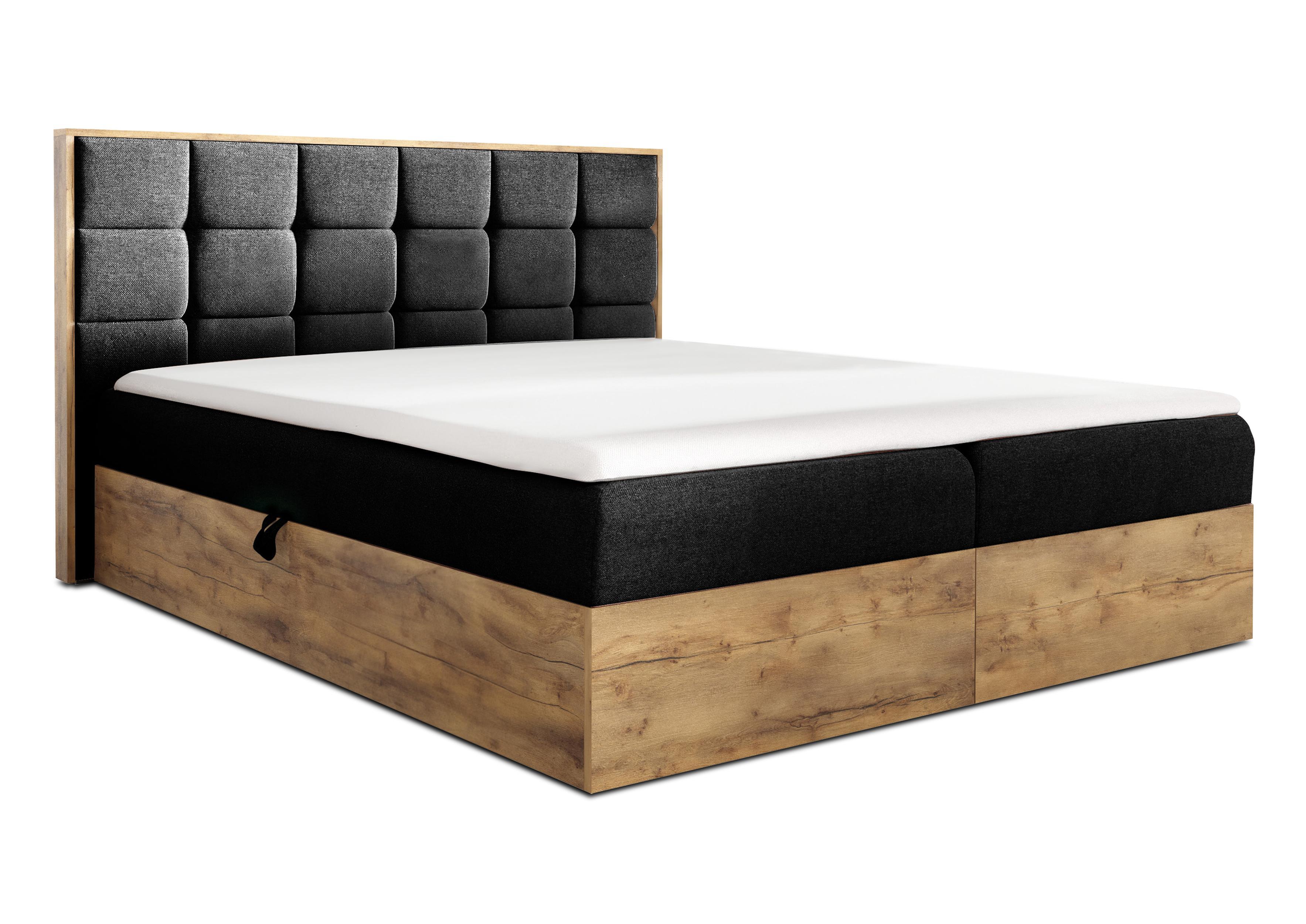 wohnli-moebel-suche-800001199256 Wohnli Möbelsuche - BOXBETT Vendio 160/200 cm in Schwarz – mit Bettkasten und Topper