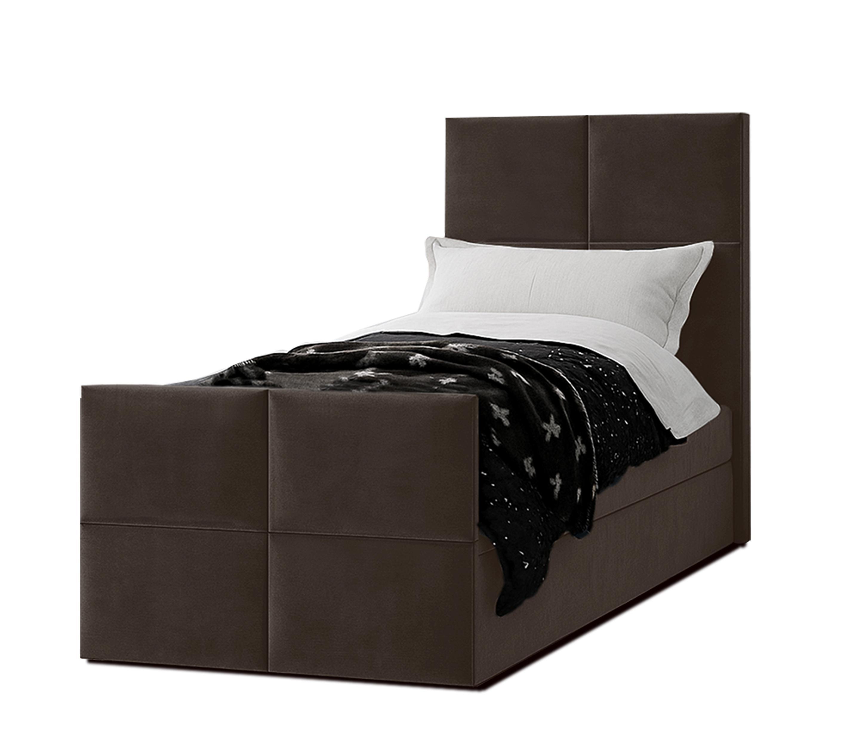 wohnli-moebel-suche-800001199314 Wohnli Möbelsuche - BOXBETT ALEYNA 80x200 cm mit Bettkasten und Matratze - Braun + TOPPER