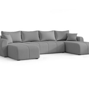 wohnli-moebel-suche-800001199347 Wohnli Möbelsuche - WOHNLANDSCHAFT Malatya U Form Hellgrau 311/145/80 cm mit Schlaffunktion