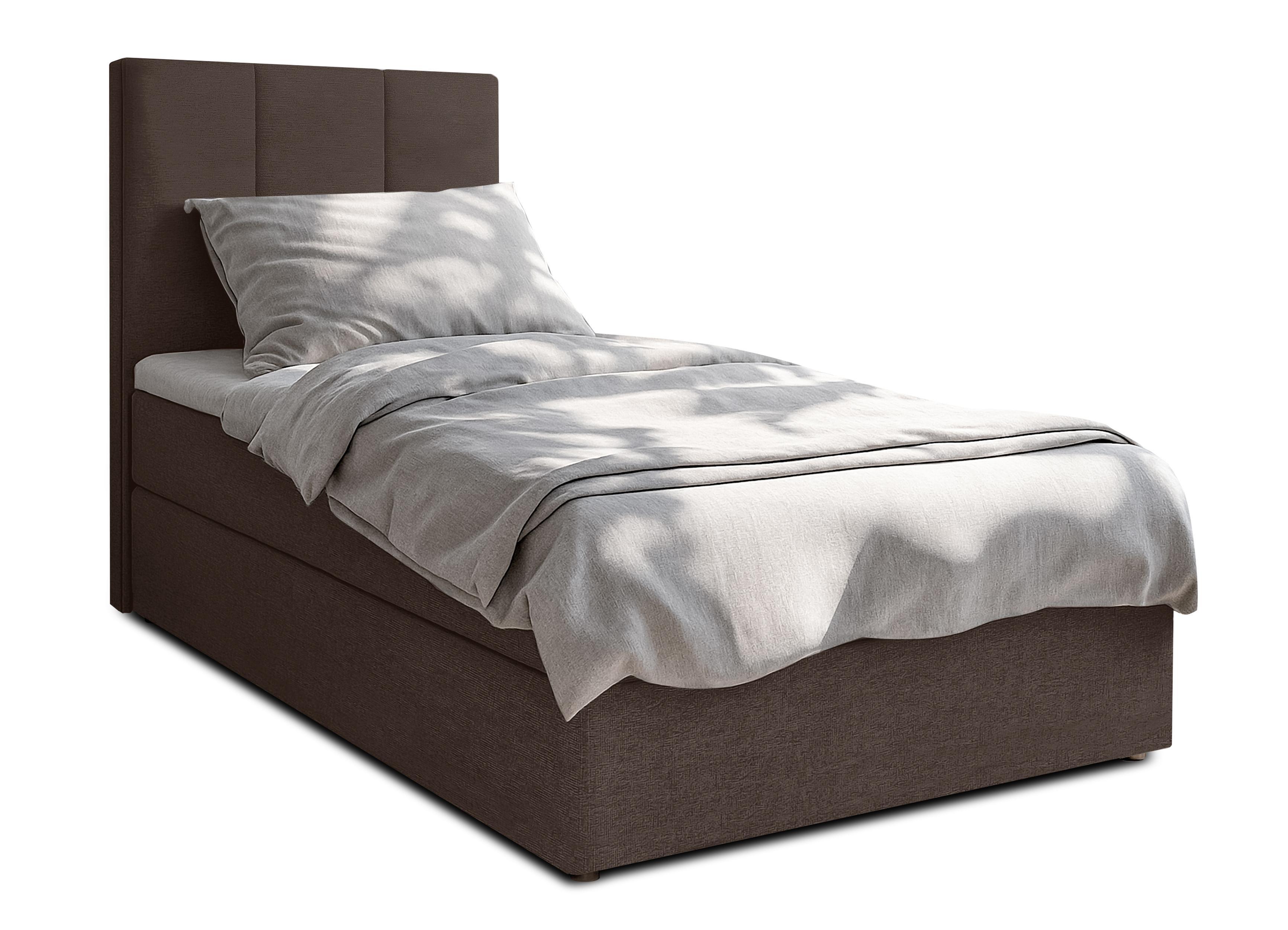 wohnli-moebel-suche-800001199353 Wohnli Möbelsuche - BOXBETT MEREA 80x200 cm mit Bettkasten und Matratze - Braun + TOPPER