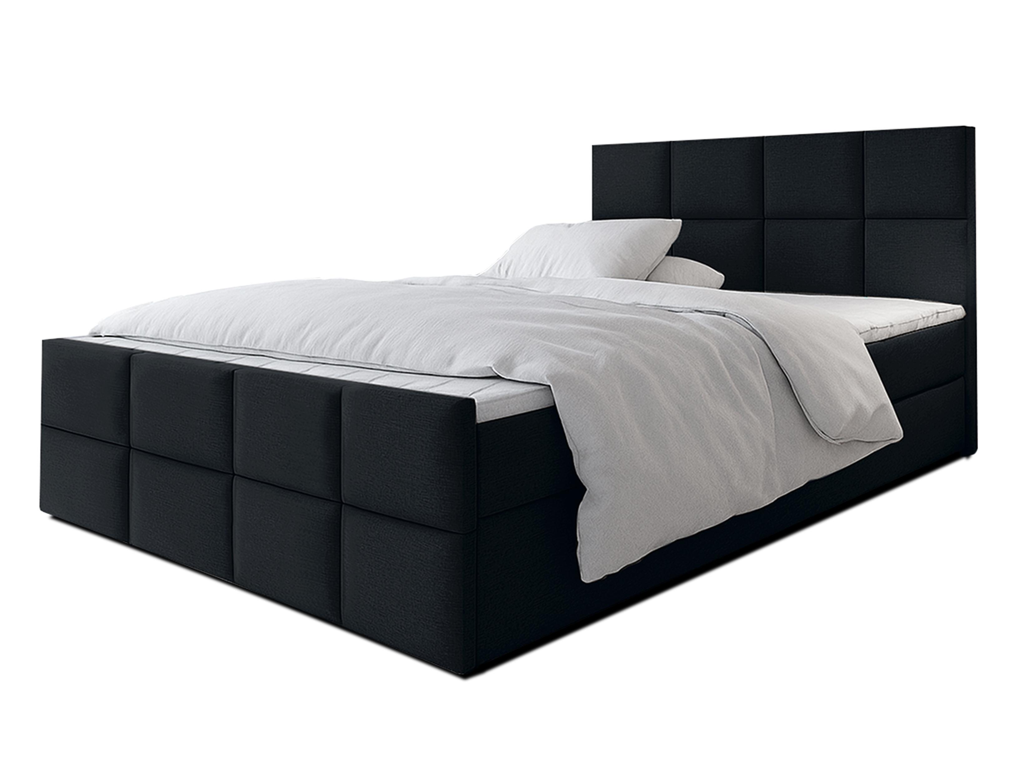 wohnli-moebel-suche-800001199417 Wohnli Möbelsuche - BOXBETT ALEYNA 180x200 cm mit Bettkasten und Matratze - Schwarz + TOPPER