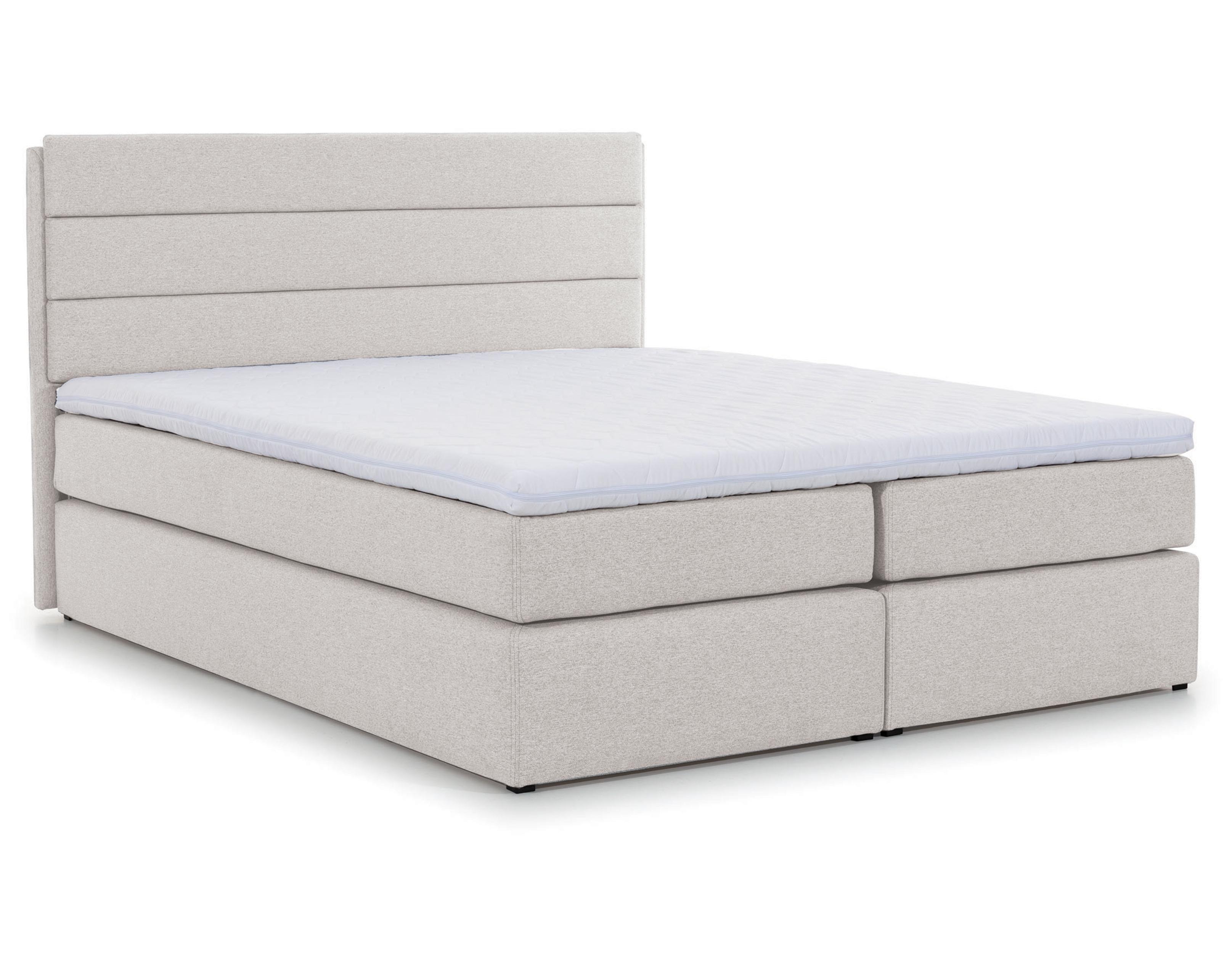 wohnli-moebel-suche-800001199428 Wohnli Möbelsuche - BOXBETT Sequoio 180/200 cm in Creme – mit Matratze und Topper
