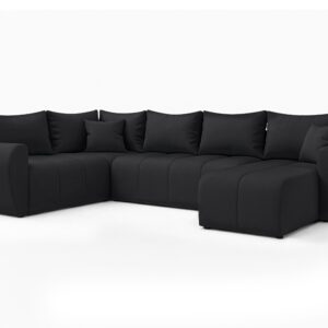 wohnli-moebel-suche-800001199475 Wohnli Möbelsuche - WOHNLANDSCHAFT Malatya U Form MAX Schwarz 311/145/80 cm mit Schlaffunktion