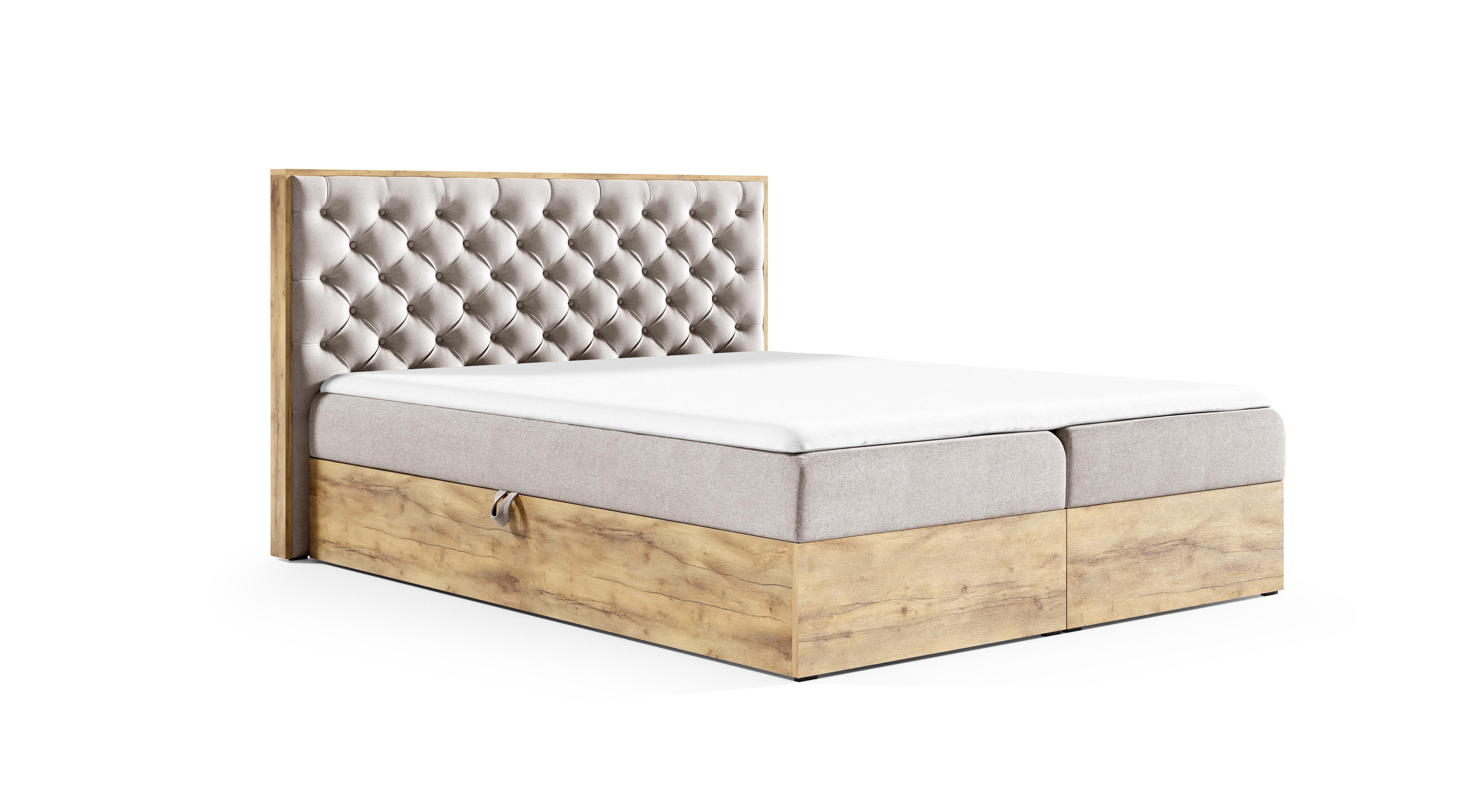 wohnli-moebel-suche-800001199565 Wohnli Möbelsuche - BOXBETT Clavio 180/200 cm in Beige – mit Bettkasten und Topper