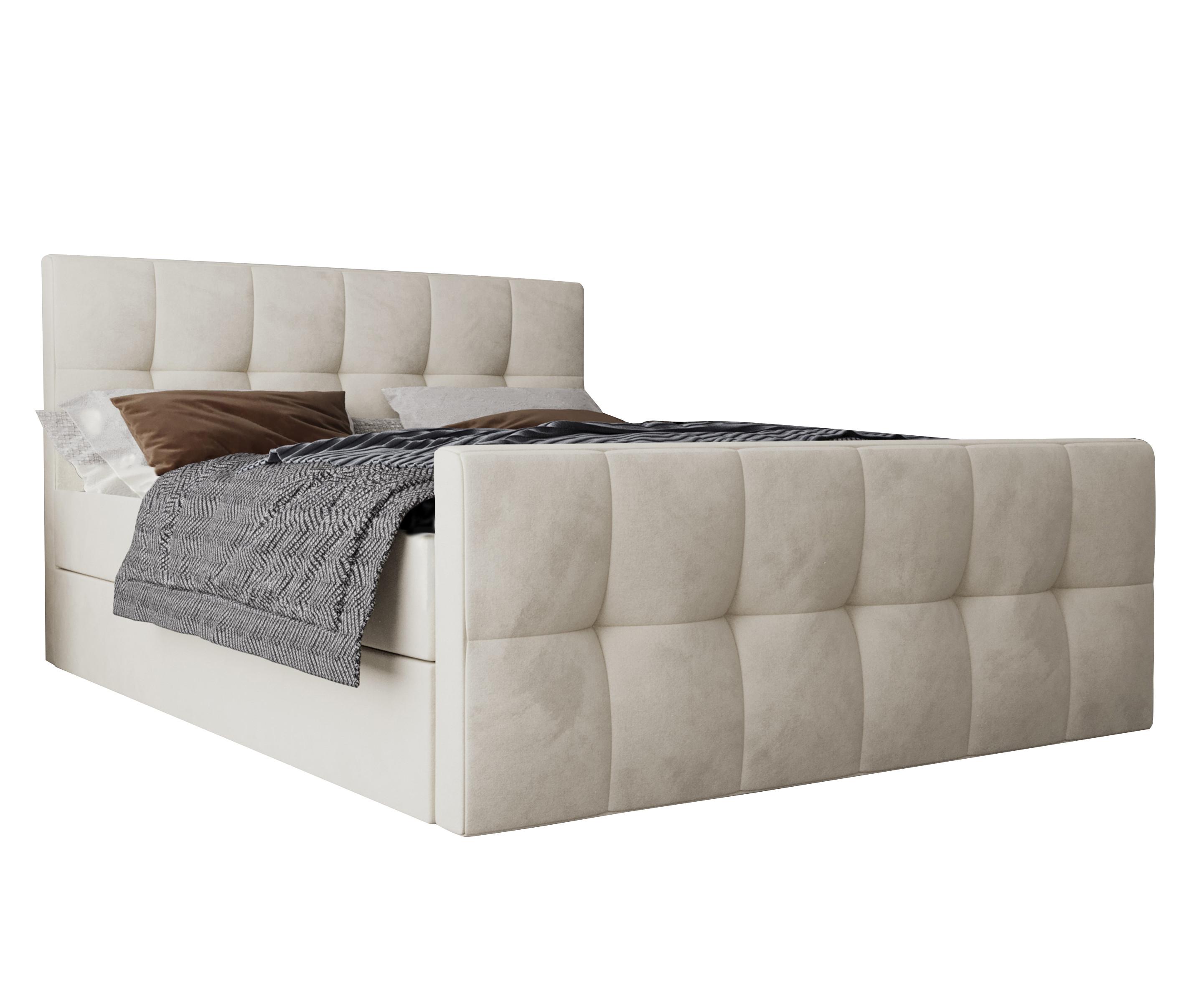 wohnli-moebel-suche-800001199575 Wohnli Möbelsuche - BOXBETT Settlio 140/200 cm in Creme – mit Bettkasten + TOPPER