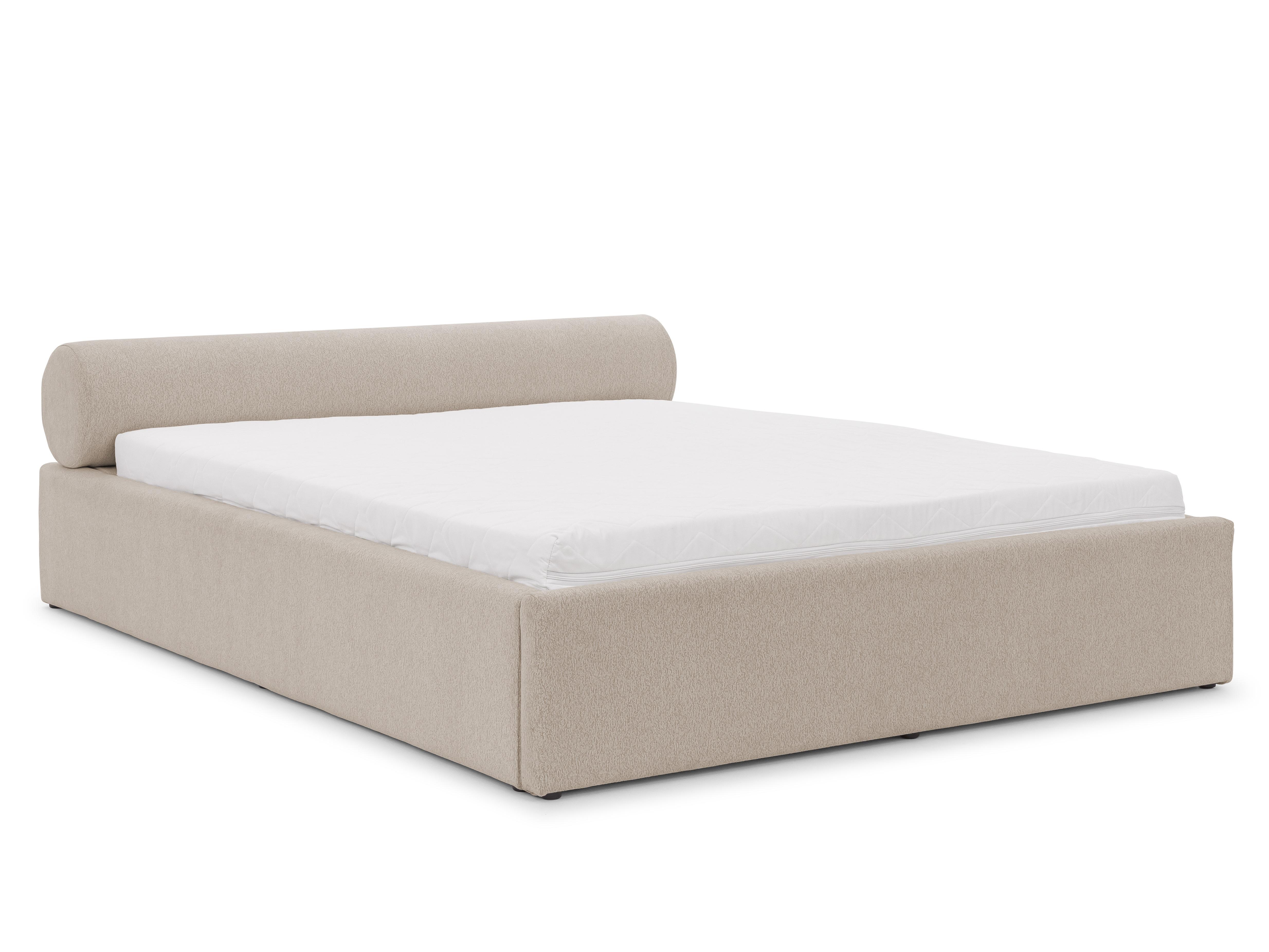 wohnli-moebel-suche-800001200205 Wohnli Möbelsuche - POLSTERBETT 200/200 cm Josy im Designer-Look mit Bettkasten und Lattenrost aus Hellgrau Chenille-Stoff
