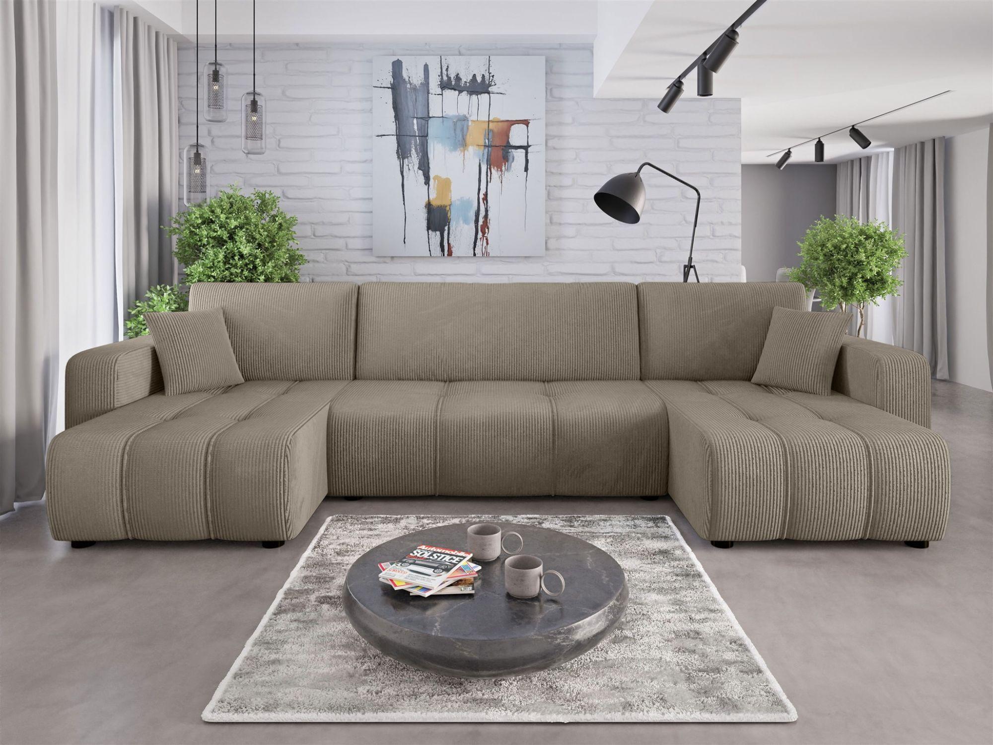 wohnli-moebel-suche-800001200392-1 WOHNLANDSCHAFT Dagny Textil Fun Möbel Möbel > Sofas & Couches > Wohnlandschaften > Wohnlandschaften U-Form Braun