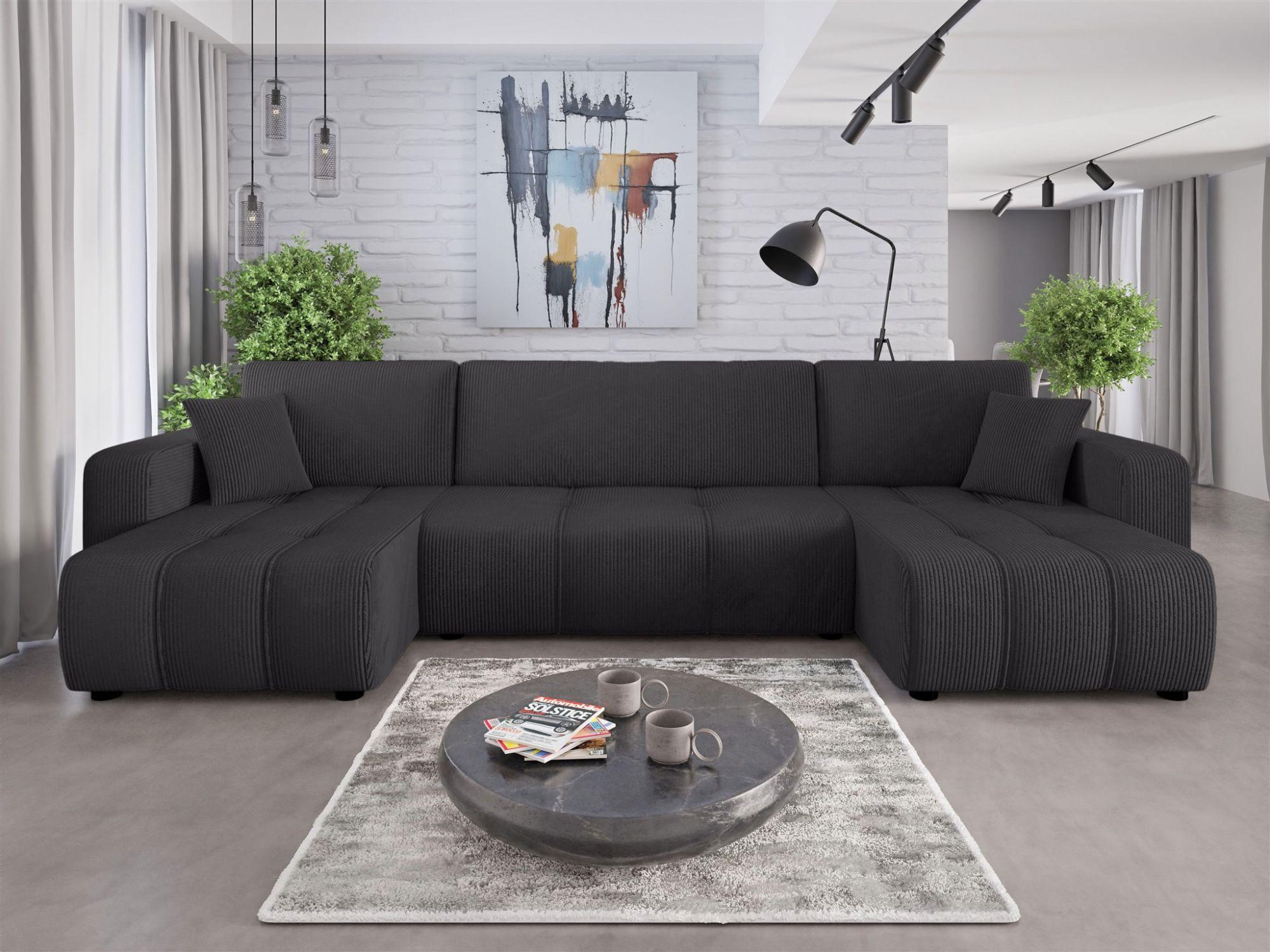 wohnli-moebel-suche-800001200407-1 WOHNLANDSCHAFT Dagny Textil Fun Möbel Möbel > Sofas & Couches > Wohnlandschaften > Wohnlandschaften U-Form Schwarz