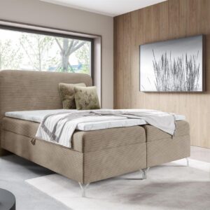 BOXBETT Emilio Premium Textil Fun Möbel Möbel > Betten > Boxspringbetten Beige