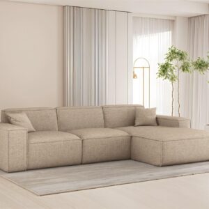 ECKSOFA Celes Premium In Artico Textil Fun Möbel Möbel > Sofas & Couches > Wohnlandschaften > Ecksofas Beige