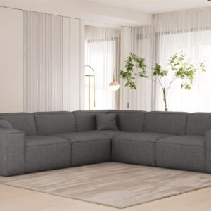 wohnli-moebel-suche-800001201186-1 ECKSOFA Celes Premium In Artico Textil Fun Möbel Möbel > Sofas & Couches > Wohnlandschaften > Ecksofas Grau
