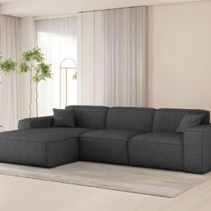 ECKSOFA Celes Premium In Artico Textil Fun Möbel Möbel > Sofas & Couches > Wohnlandschaften > Ecksofas Anthrazit