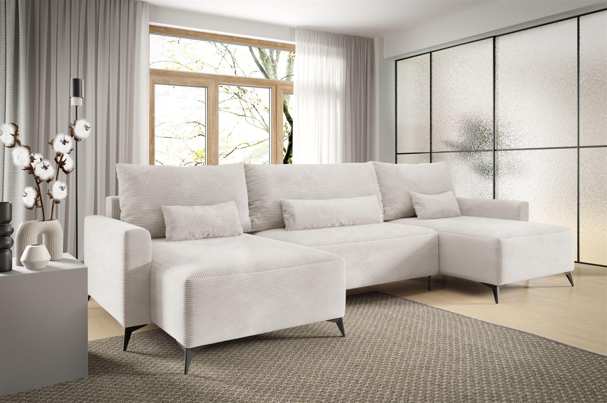 wohnli-moebel-suche-800001201192-1 WOHNLANDSCHAFT Silves Textil Fun Möbel Möbel > Sofas & Couches > Wohnlandschaften > Wohnlandschaften U-Form Weiß