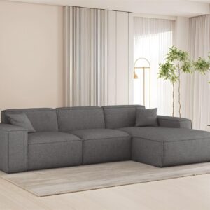 ECKSOFA Celes Premium In Artico Textil Fun Möbel Möbel > Sofas & Couches > Wohnlandschaften > Ecksofas Grau