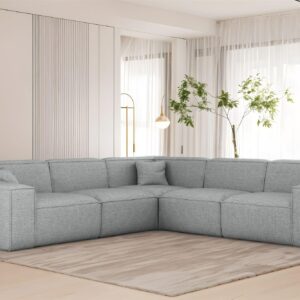 ECKSOFA Celes Premium In Artico Textil Fun Möbel Möbel > Sofas & Couches > Wohnlandschaften > Ecksofas Grau