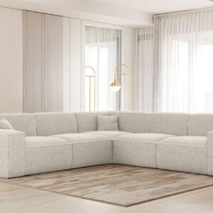 ECKSOFA Celes Premium In Sven Textil Fun Möbel Möbel > Sofas & Couches > Wohnlandschaften > Ecksofas Weiß
