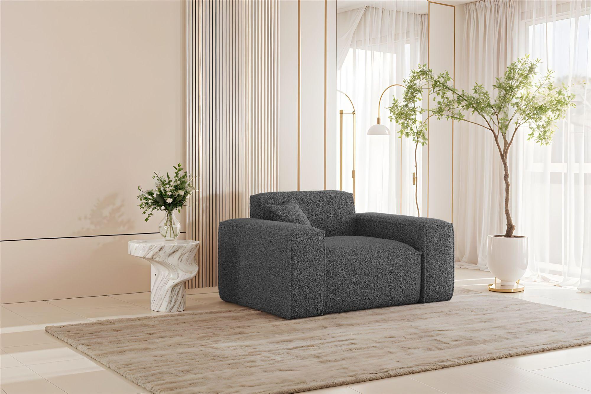 SESSEL Celes Premium In Sven Textil Fun Möbel Möbel > Sessel > Polstersessel Grau