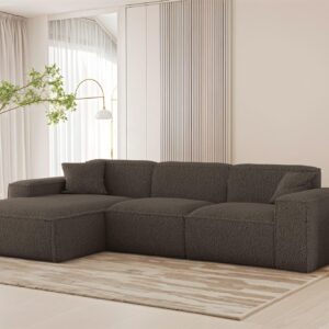 ECKSOFA Celes Premium In Sven Textil Fun Möbel Möbel > Sofas & Couches > Wohnlandschaften > Ecksofas Braun