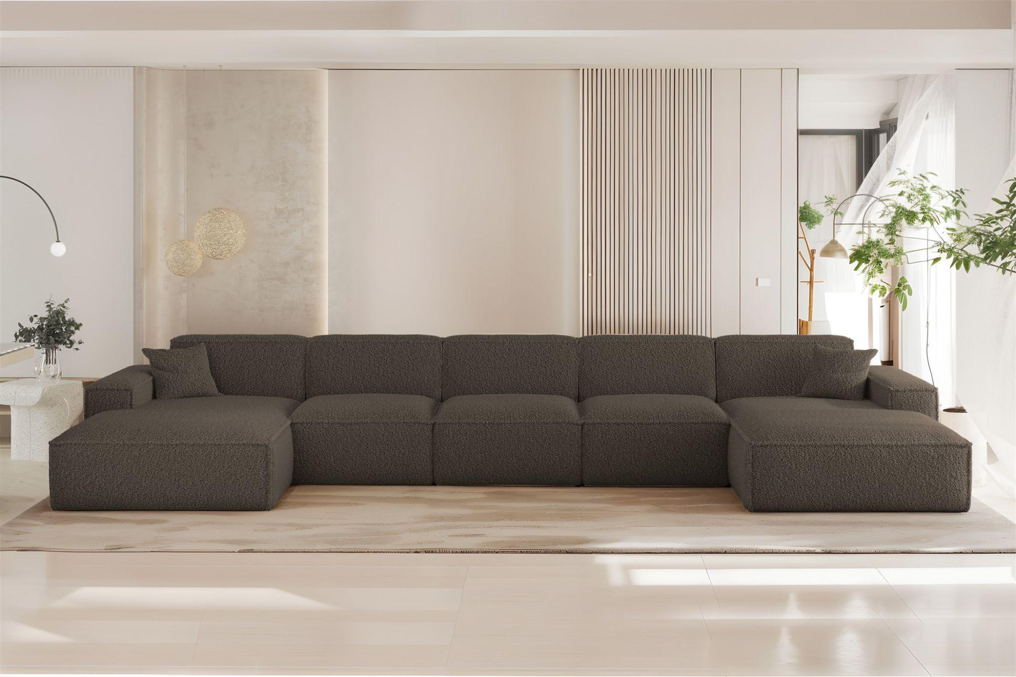 wohnli-moebel-suche-800001201583-1 WOHNLANDSCHAFT Celes Premium Xl Sven Textil Fun Möbel Möbel > Sofas & Couches > Wohnlandschaften > Wohnlandschaften U-Form Braun