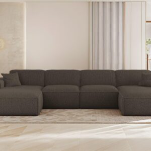 wohnli-moebel-suche-800001201665-1 WOHNLANDSCHAFT Celes Premium In Sven Textil Fun Möbel Möbel > Sofas & Couches > Wohnlandschaften > Wohnlandschaften U-Form Braun
