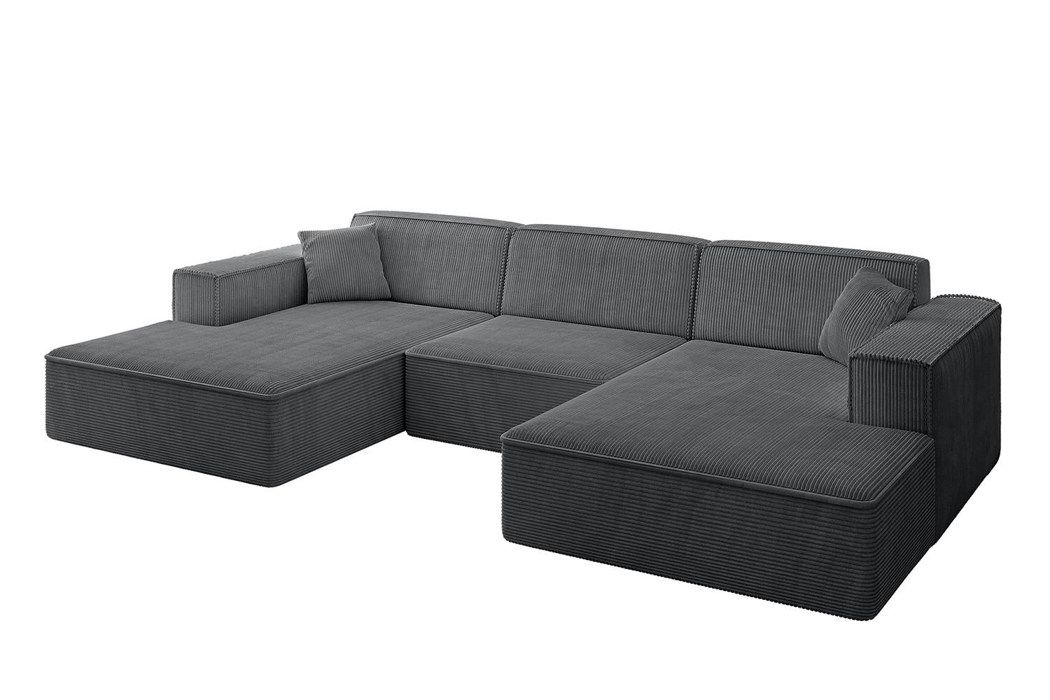 Wohnli Möbelsuche - WOHNLANDSCHAFT IREA-U1-v4 - 301x165x77 cm Duneklgrau