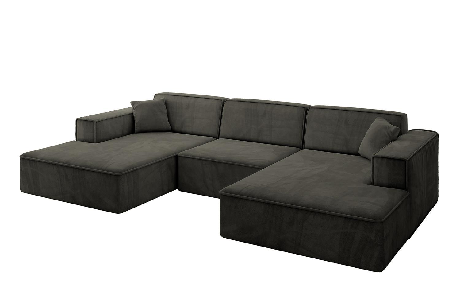 wohnli-moebel-suche-800001202040 Wohnli Möbelsuche - WOHNLANDSCHAFT IREA-U1-v4 - 301x165x77 cm Schwarz