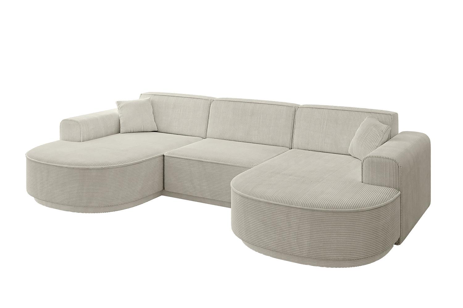 wohnli-moebel-suche-800001202194 Wohnli Möbelsuche - WOHNLANDSCHAFT MARI-U1-v3 - 303x171x83 cm Creme Cord
