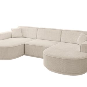 Wohnli Möbelsuche - WOHNLANDSCHAFT MARI-U1-v3 - 303x171x83 cm Beige Cord