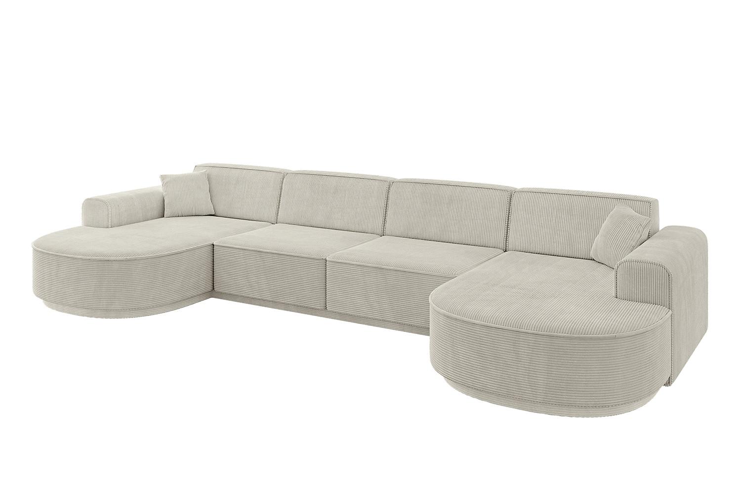 wohnli-moebel-suche-800001202227 Wohnli Möbelsuche - WOHNLANDSCHAFT MARI-U2-v3 - 388x171x83 cm Creme Cord