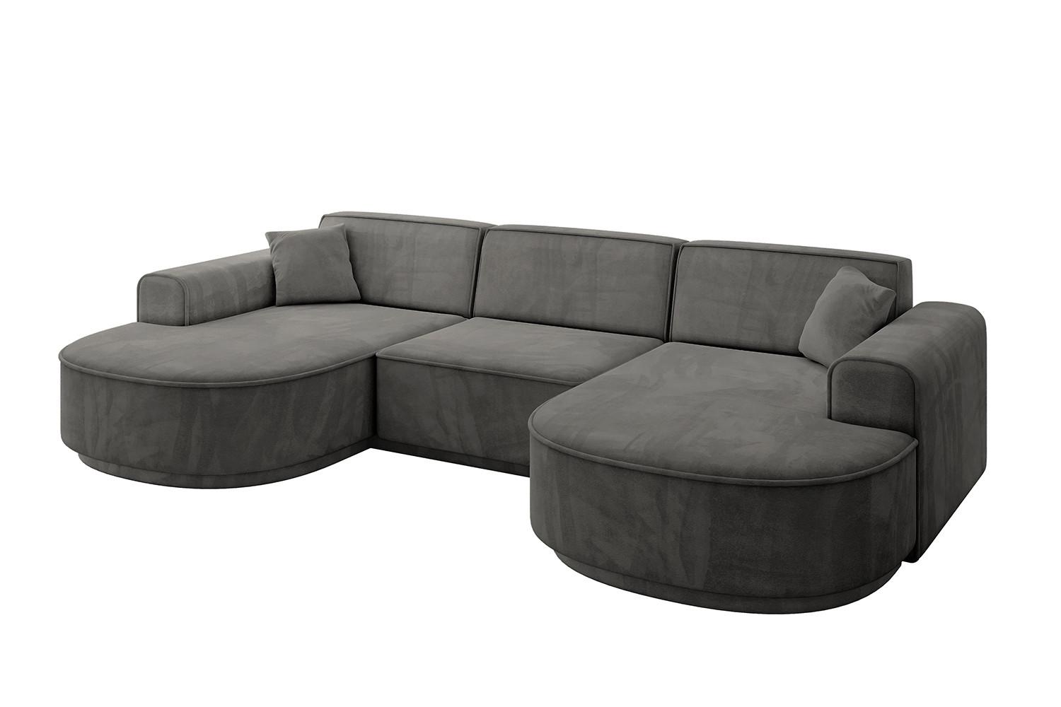 wohnli-moebel-suche-800001202238 Wohnli Möbelsuche - WOHNLANDSCHAFT MARI-U1-v3 - 303x171x83 cm Dunkelgrau Velours