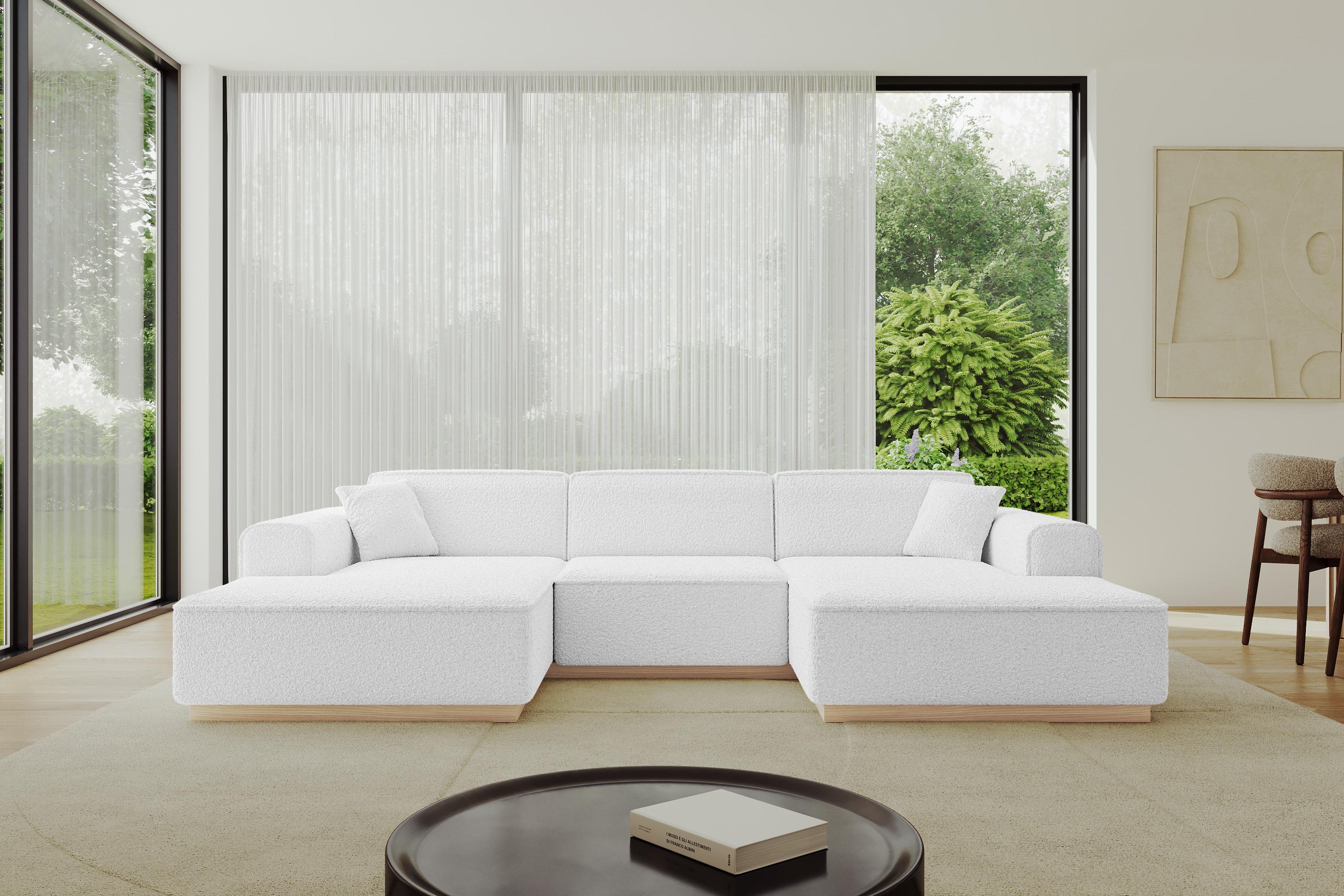 wohnli-moebel-suche-800001202297-1 WOHNLANDSCHAFT IREA-U1 - 301x165x80 cm Weiß Textil ALTDECOR Möbel > Sofas & Couches > Wohnlandschaften > Wohnlandschaften U-Form Weiß