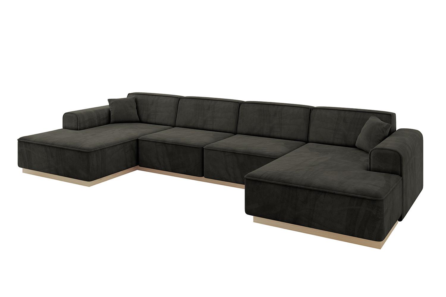 wohnli-moebel-suche-800001202298 Wohnli Möbelsuche - WOHNLANDSCHAFT IREA-U2 - 386x165x80 cm Schwarz