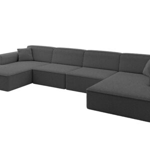wohnli-moebel-suche-800001202300 Wohnli Möbelsuche - WOHNLANDSCHAFT IREA-U2-v3 - 386x165x77 cm Grau